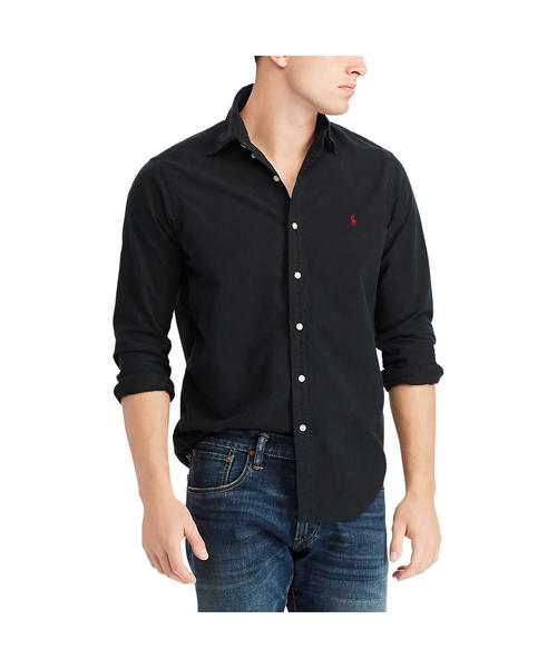 POLO RALPH LAUREN（ポロ ラルフ ローレン）の「ガーメントダイド オックスフォードシャツ（シャツ/ブラウス・メンズ・ブラック・LARGE/XX-LARGE/X-LARGE/X-SMALL/SMALL/MEDIUM）」の4枚目の写真