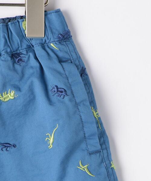 green label relaxing（グリーンレーベルリラクシング）の「総柄刺しゅうパンツ 5L（その他パンツ・キッズ・ベージュ/コバルトブルー・105/95/125/115/135）」の8枚目の写真