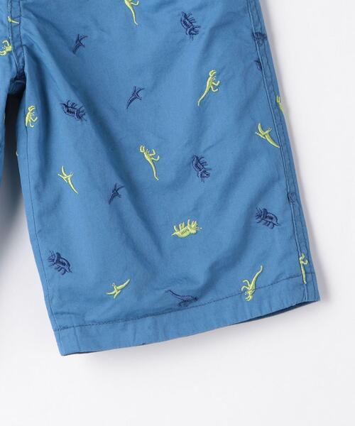 green label relaxing（グリーンレーベルリラクシング）の「総柄刺しゅうパンツ 5L（その他パンツ・キッズ・ベージュ/コバルトブルー・105/95/125/115/135）」の6枚目の写真