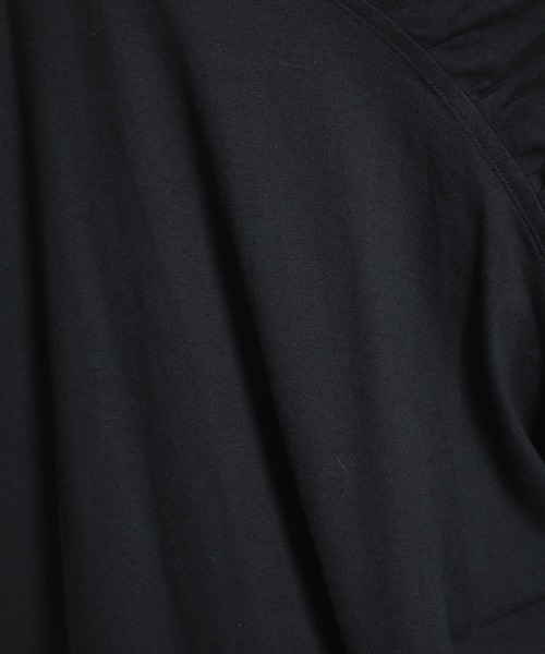 STAIR（ステア）の「【STAIR（ステア）】アシンメトリーカットチュニック（Tシャツ/カットソー・レディース・ベージュ/ブラック・FREE）」の13枚目の写真