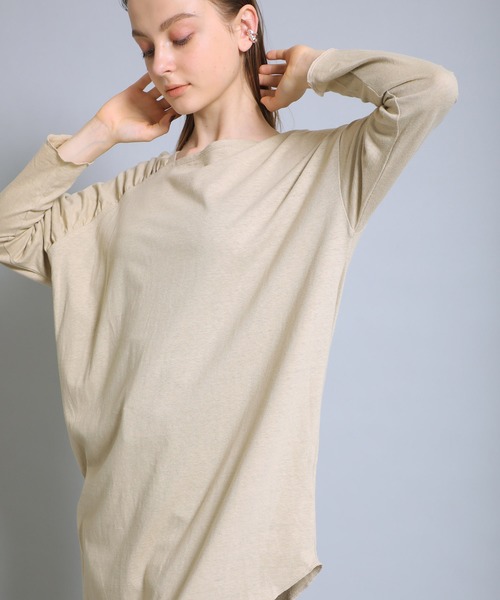 STAIR（ステア）】アシンメトリーカットチュニック（Tシャツ