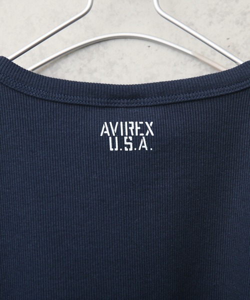 AVIREX(アヴィレックス)の「【6143501】AVIREX デイリー Vネック 半袖 Tシャツ(Tシャツ/カットソー・メンズ・ホワイト/チャコールグレー/ブラック/グレー/オリーブ/ロイヤルブルー・S/M/L/XL)」の18枚目の写真