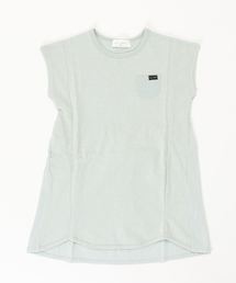 Will Mery（ウイルメリィ）の「天竺布帛配色ロゴワンピース（ワンピース・キッズ）」