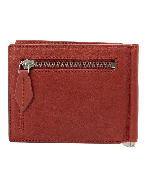 Otias(オティアス)の「オティアス Otias / クロームなめし牛革マネークリップ二つ折り財布(札入れ/マネークリップ・メンズ・ブラック/グレー/ブルー/ネイビー/レッド・FREE)」の11枚目の写真