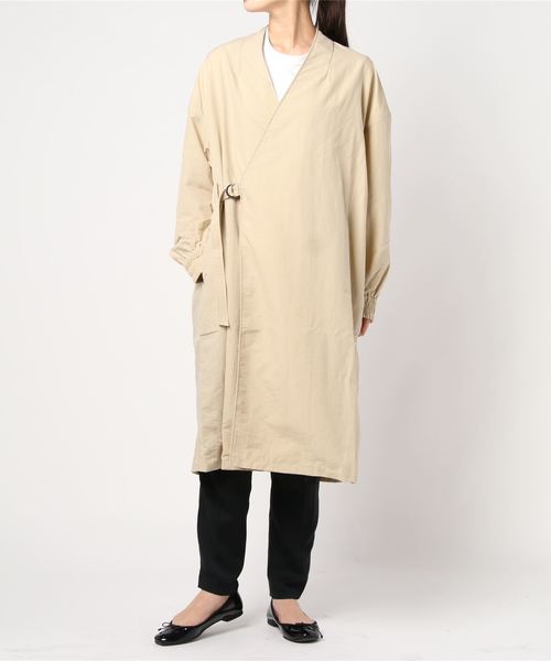 Kha Ki カーキ のファッション Belted ウォータープルーフタッサーベルテッドコートw P セール ジャケット アウター Coat ブルゾン ブルゾン Belted 男性に人気 の