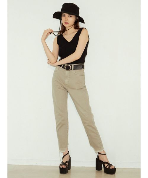 EMODA（エモダ）の「タンクバックルベルト（ベルト・レディース・ホワイト/ブラック・FREE）」の3枚目の写真