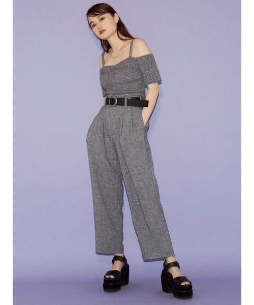 EMODA（エモダ）の「タンクバックルベルト（ベルト・レディース・ホワイト/ブラック・FREE）」の4枚目の写真