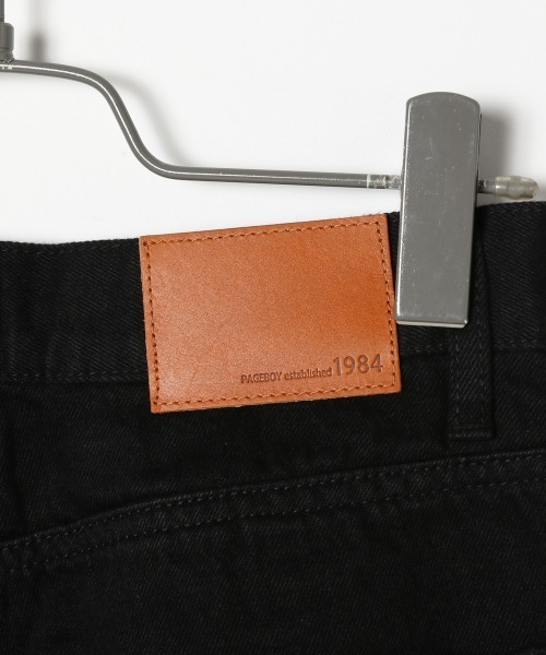 PAGEBOY（ページボーイ）の「サイドスリットジーンズ（デニムパンツ・レディース・ブラック/サックスブルー/インディゴブルー・25inch/26inch）」の7枚目の写真