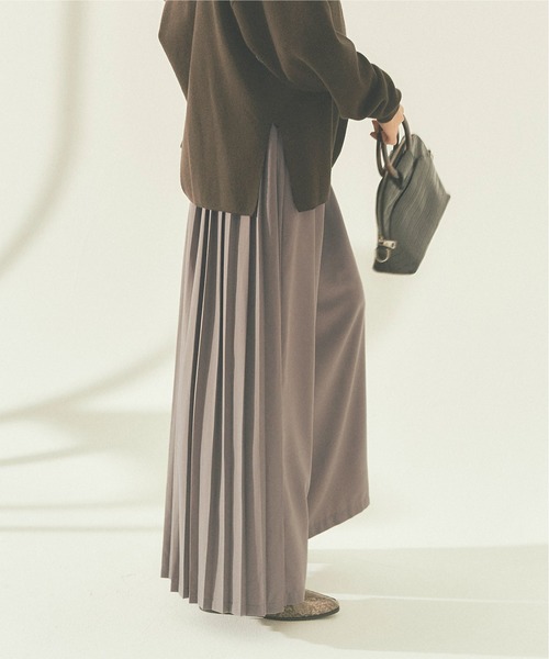 titivate（ティティベイト）の「ﾊﾞｯｸﾌﾟﾘｰﾂﾜｲﾄﾞﾊﾟﾝﾂ（その他パンツ・レディース・グレー/ベージュ/ライトベージュ・L/M/S）」の2枚目の写真