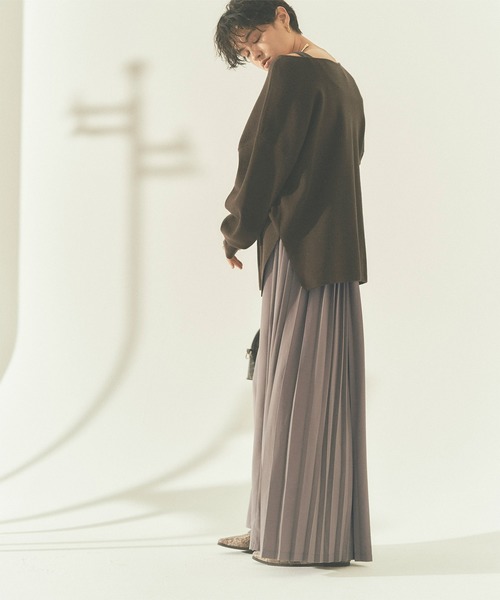 titivate（ティティベイト）の「ﾊﾞｯｸﾌﾟﾘｰﾂﾜｲﾄﾞﾊﾟﾝﾂ（その他パンツ・レディース・グレー/ベージュ/ライトベージュ・L/M/S）」の8枚目の写真