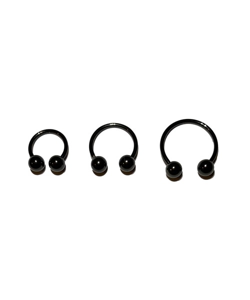 MORPH(モルフ)の「MORPH モルフ CCB ボディーピアス 18ゲージ 6mm~12mm(ピアス(片耳用)・メンズ・ブラック・10/12/6/8)」の4枚目の写真