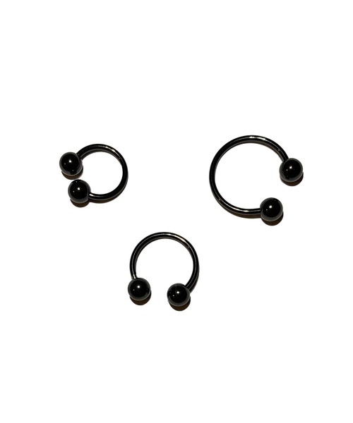 MORPH(モルフ)の「MORPH モルフ CCB ボディーピアス 18ゲージ 6mm~12mm(ピアス(片耳用)・メンズ・ブラック・10/12/6/8)」の5枚目の写真