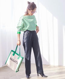 KOBE LETTUCE | 【低身長向けSサイズあり】ハイウエストワイドデニムパンツ(デニムパンツ)