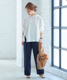 KOBE LETTUCE | 【WEARISTA田中亜希子さん×KOBE LETTUCEコラボ】ハイウエストワイドデニムパンツ(デニムパンツ)