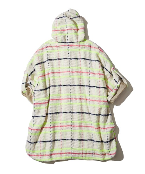 F/CE. （エフシーイー）の「F/CE. CHECK PONCHO (FRENCH FABRIC)/ エフシーイー チェック ポンチョ(フレンチ ファブリック)（ポンチョ・レディース・ベージュ/アイボリー・FREE）」の3枚目の写真