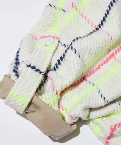 F/CE. （エフシーイー）の「F/CE. CHECK PONCHO (FRENCH FABRIC)/ エフシーイー チェック ポンチョ(フレンチ ファブリック)（ポンチョ・レディース・ベージュ/アイボリー・FREE）」の9枚目の写真