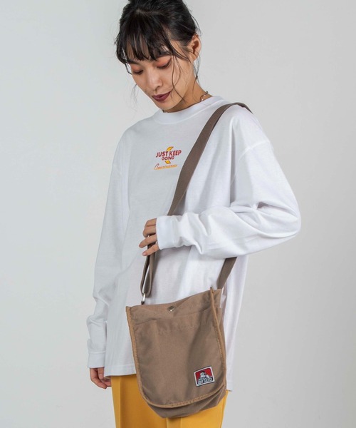 WEGO(ウィゴー)の「WEGO/BEN DAVIS CORDS SHOULDER TOTE(ショルダーバッグ・メンズ・ベージュ/ブラック・FREE)」の8枚目の写真