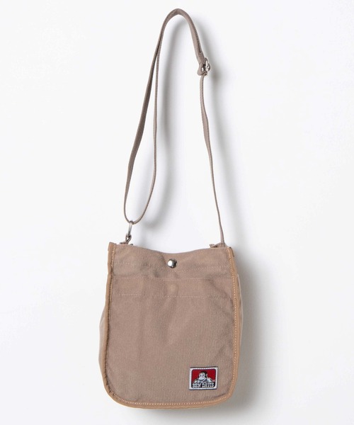WEGO(ウィゴー)の「WEGO/BEN DAVIS CORDS SHOULDER TOTE(ショルダーバッグ・メンズ・ベージュ/ブラック・FREE)」の10枚目の写真