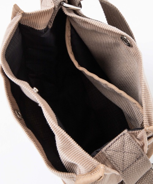 WEGO(ウィゴー)の「WEGO/BEN DAVIS CORDS SHOULDER TOTE(ショルダーバッグ・メンズ・ベージュ/ブラック・FREE)」の20枚目の写真