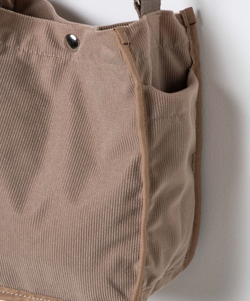 WEGO(ウィゴー)の「WEGO/BEN DAVIS CORDS SHOULDER TOTE(ショルダーバッグ・メンズ・ベージュ/ブラック・FREE)」の22枚目の写真