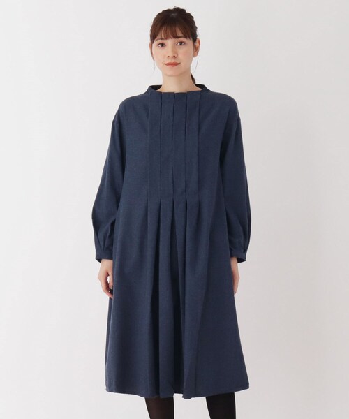 セール M L タック衿ふんわりワンピース ワンピース Shoo La Rue シューラルー のファッション通販 Zozotown