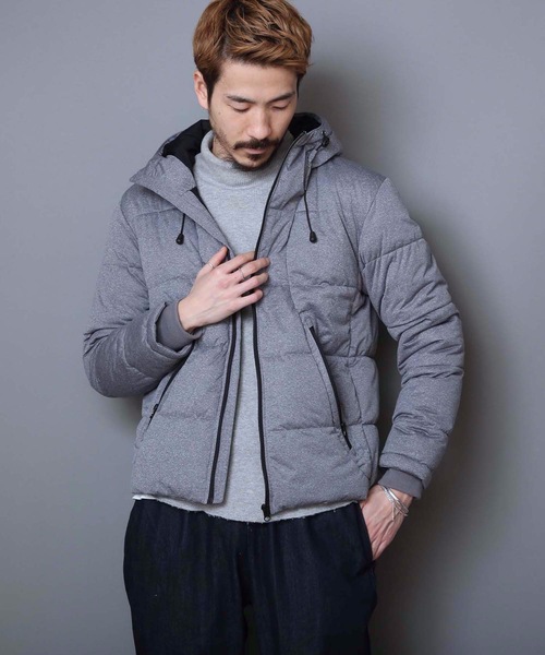 OUTDOOR PRODUCTS(アウトドアプロダクツ)の「【OUTDOOR PRODUCTS】防風ストレッチ中綿ジャケット 防風加工 ストレッチ素材(ブルゾン・メンズ・杢グレー/ブラウン系その他/ブラック/ネイビー・MEDIUM/X-LARGE/LARGE/XX-LARGE)」の1枚目の写真
