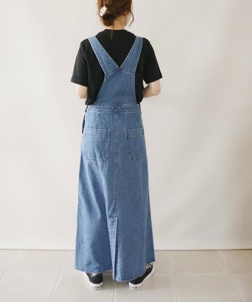 セール】【WEB限定】デニムジャンパースカート ＊○（ジャンパー
