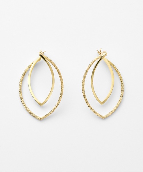 K10 リーフデザイン ピアス（ピアス（両耳用））｜Jewel closet