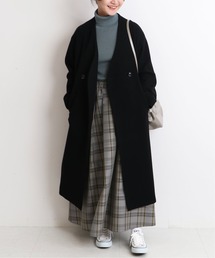 SLOBE IENA | SUPER100 モッサVネックコート◆(その他アウター)