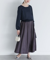 osharewalker | 『サテンプリーツワンピース』(ワンピース)