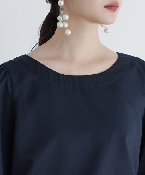 osharewalker（オシャレウォーカー）の「『サテンプリーツワンピース』（ワンピース・レディース・グレイッシュベージュ/ダークネイビー・1/2）」の13枚目の写真