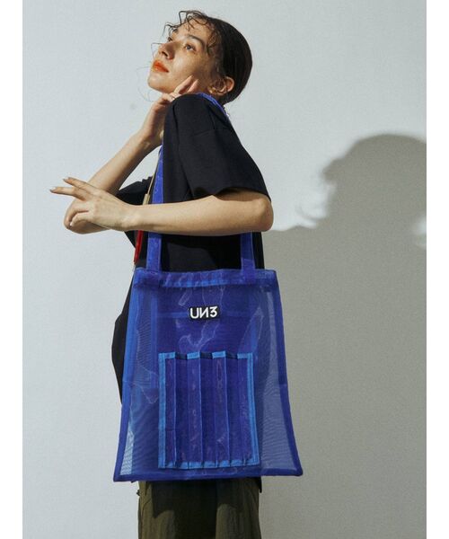 UN3D.（アンスリード）の「オリガミポケットメッシュトート（トート