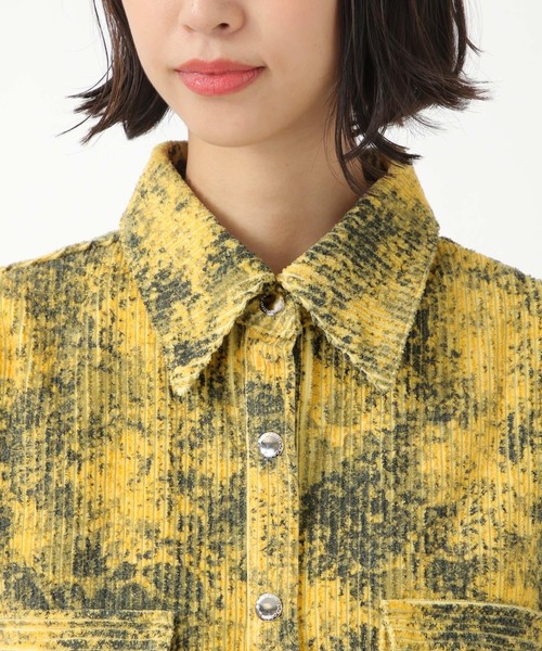 NOIR（ノワール）の「NOIR／パターンコールシャツ 2925742（シャツ/ブラウス・レディース・イエロー・FREE）」の2枚目の写真