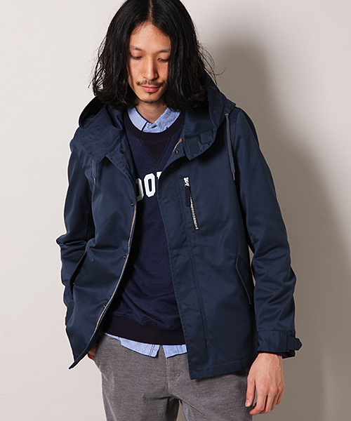 MEN'S MELROSE（メンズメルローズ）の「【成宮寛貴さん着用smart12月号】T/Cツイル　ショートモッズコート[ライナーつき]（モッズコート・メンズ・グレー/ターコイズブルー/オレンジ・LARGE/MEDIUM/X-LARGE）」の2枚目の写真