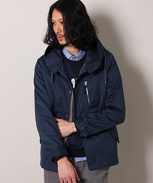 MEN'S MELROSE（メンズメルローズ）の「【成宮寛貴さん着用smart12月号】T/Cツイル　ショートモッズコート[ライナーつき]（モッズコート・メンズ・グレー/ターコイズブルー/オレンジ・LARGE/MEDIUM/X-LARGE）」の16枚目の写真