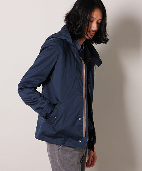 MEN'S MELROSE（メンズメルローズ）の「【成宮寛貴さん着用smart12月号】T/Cツイル　ショートモッズコート[ライナーつき]（モッズコート・メンズ・グレー/ターコイズブルー/オレンジ・LARGE/MEDIUM/X-LARGE）」の19枚目の写真