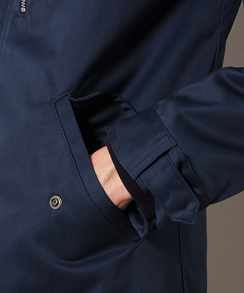 MEN'S MELROSE（メンズメルローズ）の「【成宮寛貴さん着用smart12月号】T/Cツイル　ショートモッズコート[ライナーつき]（モッズコート・メンズ・グレー/ターコイズブルー/オレンジ・LARGE/MEDIUM/X-LARGE）」の11枚目の写真