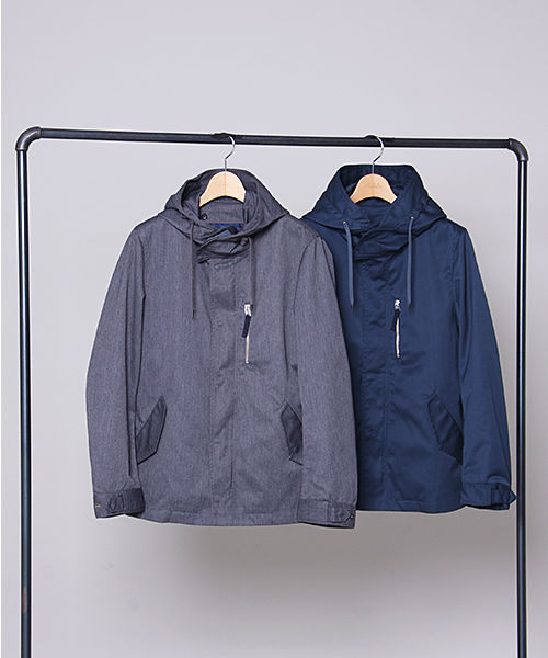 MEN'S MELROSE（メンズメルローズ）の「【成宮寛貴さん着用smart12月号】T/Cツイル　ショートモッズコート[ライナーつき]（モッズコート・メンズ・グレー/ターコイズブルー/オレンジ・LARGE/MEDIUM/X-LARGE）」の6枚目の写真