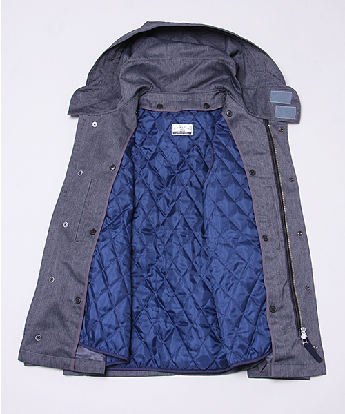 MEN'S MELROSE（メンズメルローズ）の「【成宮寛貴さん着用smart12月号】T/Cツイル　ショートモッズコート[ライナーつき]（モッズコート・メンズ・グレー/ターコイズブルー/オレンジ・LARGE/MEDIUM/X-LARGE）」の7枚目の写真