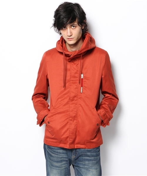 MEN'S MELROSE（メンズメルローズ）の「【成宮寛貴さん着用smart12月号】T/Cツイル　ショートモッズコート[ライナーつき]（モッズコート・メンズ・グレー/ターコイズブルー/オレンジ・LARGE/MEDIUM/X-LARGE）」の3枚目の写真