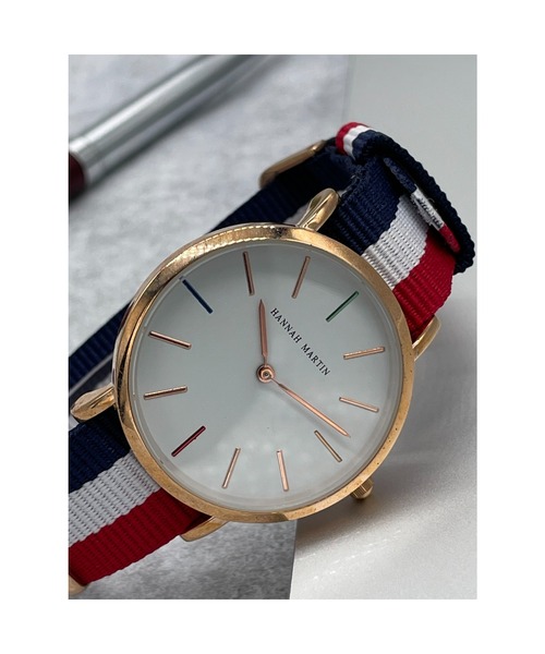 LA VORAGINE（ラ ヴォラジネ）の「【ESPECIA】グログランテープ　ベルト ウオッチ（アナログ腕時計・メンズ・D/B/E/C/A・FREE）」の2枚目の写真