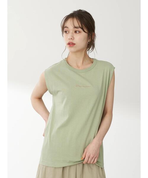 Champion（チャンピオン）の「Champion×earthフレンチプルオーバー ＊（Tシャツ/カットソー・レディース・ホワイト/ブラック/カーキ/モカ・FREE）」の20枚目の写真