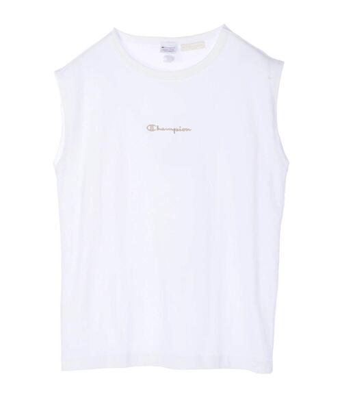 Champion（チャンピオン）の「Champion×earthフレンチプルオーバー ＊（Tシャツ/カットソー・レディース・ホワイト/ブラック/カーキ/モカ・FREE）」の8枚目の写真