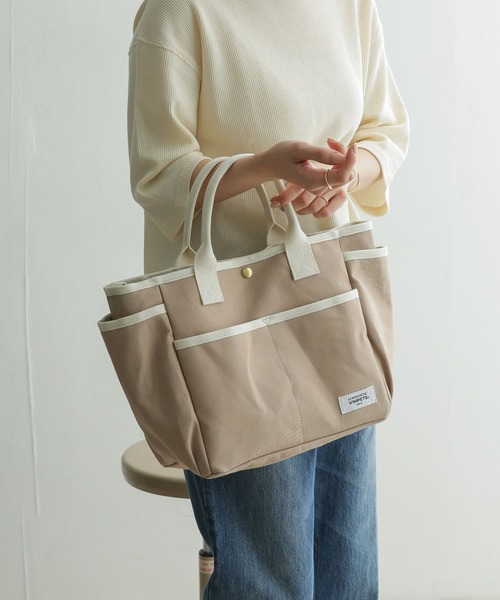 URBAN RESEARCH DOORS（アーバンリサーチドアーズ）の「【WEB限定】URBAN RESEARCH DOORS SELECT　ツールバッグ（トートバッグ・レディース・ブラウン/ネイビー/ライトベージュ・ONE）」の2枚目の写真