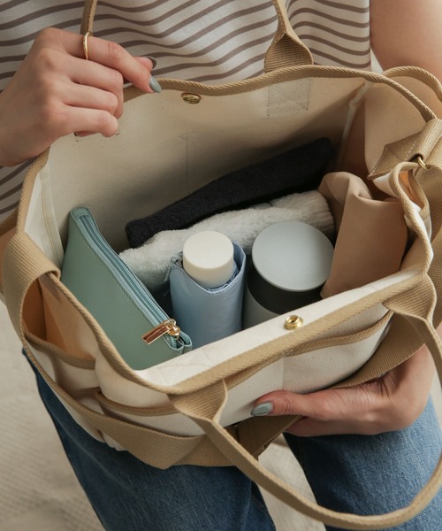 URBAN RESEARCH DOORS（アーバンリサーチドアーズ）の「【WEB限定】URBAN RESEARCH DOORS SELECT　ツールバッグ（トートバッグ・レディース・ブラウン/ネイビー/ライトベージュ・ONE）」の7枚目の写真