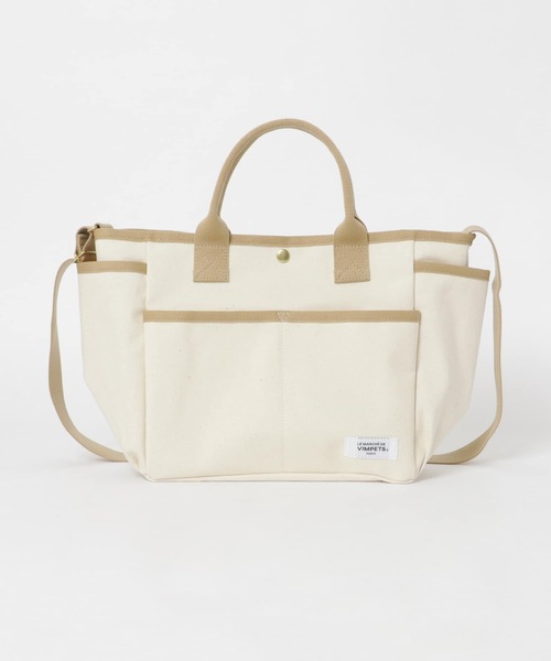 URBAN RESEARCH DOORS（アーバンリサーチドアーズ）の「【WEB限定】URBAN RESEARCH DOORS SELECT　ツールバッグ（トートバッグ・レディース・ブラウン/ネイビー/ライトベージュ・ONE）」の4枚目の写真