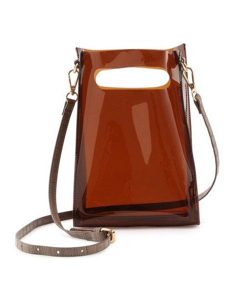 VIS（ビス）の「【10WAY】チェーンクリアバッグ（ショルダーバッグ・レディース・ブラック/ダークブラウン/その他・FREE）」の8枚目の写真