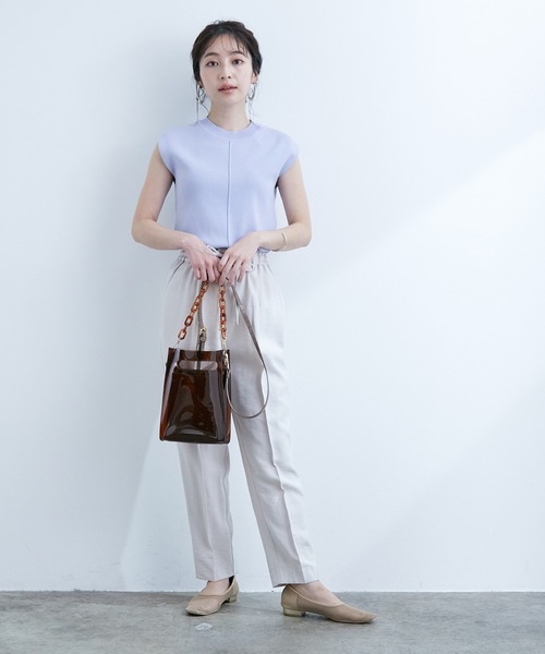 VIS（ビス）の「【10WAY】チェーンクリアバッグ（ショルダーバッグ・レディース・ブラック/ダークブラウン/その他・FREE）」の7枚目の写真