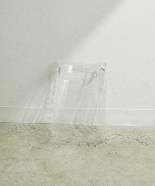 VIS（ビス）の「【10WAY】チェーンクリアバッグ（ショルダーバッグ・レディース・ブラック/ダークブラウン/その他・FREE）」の22枚目の写真