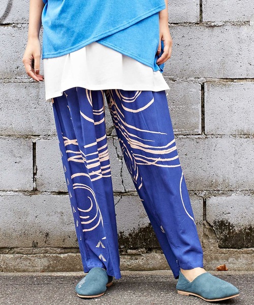 チャイハネ（チャイハネ）の「【チャイハネ】プエブロワイドパンツ（その他パンツ・レディース・ホワイト/ブラック/イエロー/ブラウン/ブルー・FREE）」の5枚目の写真